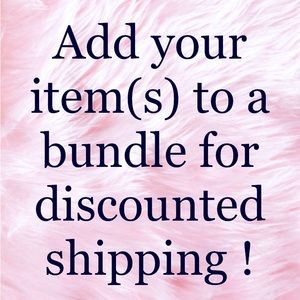 Bundles discounted shipping and bundle special offer